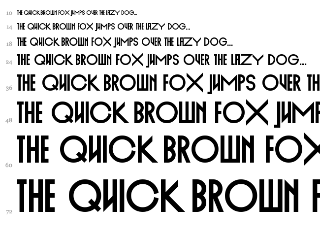 Empire Straight font waterfall